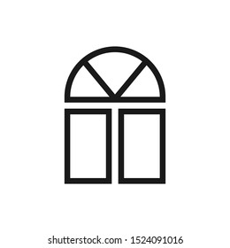 Window icon vector symbol illustration EPS 10