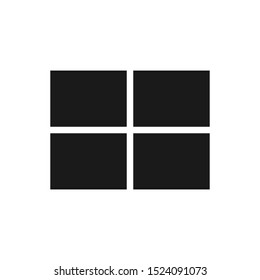 Window icon vector symbol illustration EPS 10