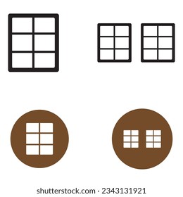 window icon vector template illustration logo design