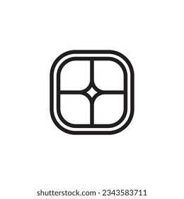 window icon vector template illustration logo design