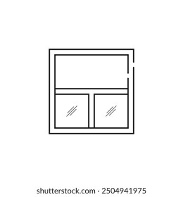 window icon vector template illustration logo design