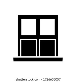 Window icon vector in trendy