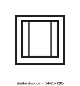 window icon vector trendy flat design