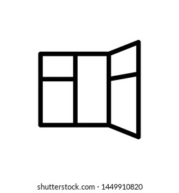 window icon vector trendy flat design