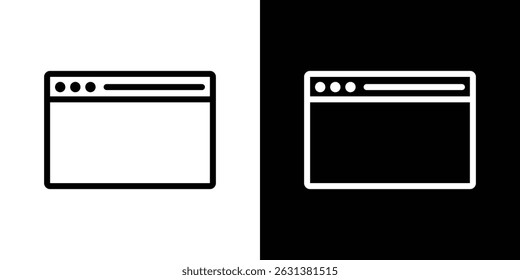 Window icon vector for web, computer and mobile apps