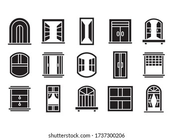window icons set glyph theme
