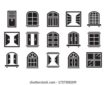 window icons set glyph theme