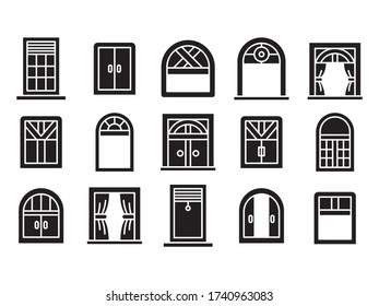 window icons set glyph theme