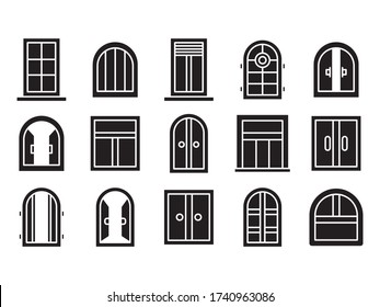 window icons set glyph theme