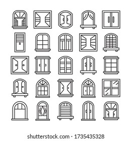 iconos de ventana definir el diseño del tema de línea
