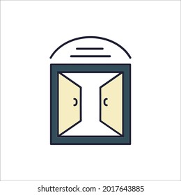 Window  icons symbol vector elements for infographic web