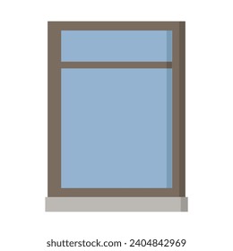 Fenster auf weißem Hintergrund