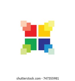 window with incoming light symbol logo vector