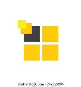 window with incoming light symbol logo vector