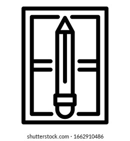 Window installation icon. Outline window installation vector icon for web design isolated on white background