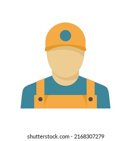 Window installation worker icon. Flat illustration of window installation worker vector icon isolated on white background