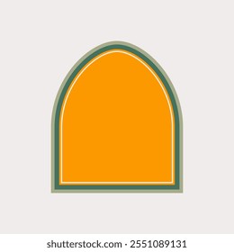 Window Islamic Shape Element. First Style Arabic Window Shape. Editable Vector