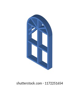 Window isometric left top view 3D icon