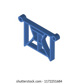 Window isometric left top view 3D icon