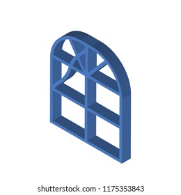 Window isometric left top view 3D icon