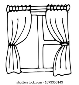 10,656 Window curtain drawing Images, Stock Photos & Vectors | Shutterstock