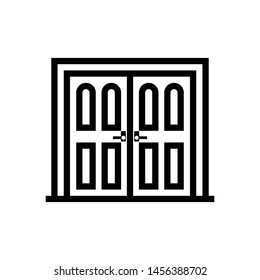 Window line icon vector minimal window line icons