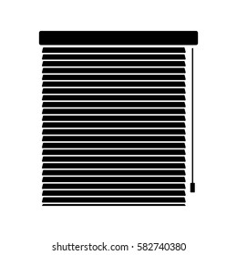 Window linear icon - vector symbo sign icon. Window blinds or jalousie symbol