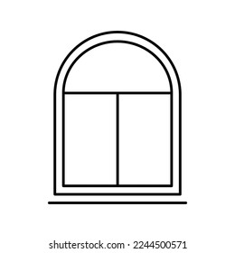 Window linear icon - vector symbol or logo