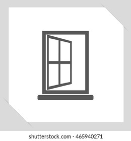 Window linear icon - vector symbol or logo