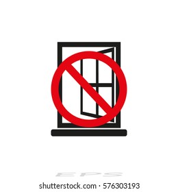 Window linear icon - vector symbol or logo