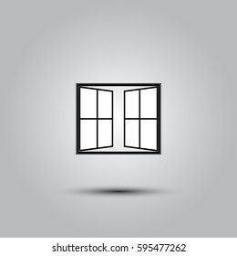 Window linear icon - vector symbol or logo