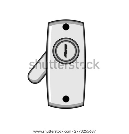 Window lock mechanism ensuring home security and protection with its keyhole design, symbolizing safety and crime prevention for residential properties