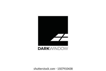 Window logo with black and white color