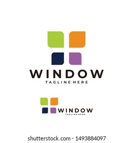 Window logo icon vector isolated