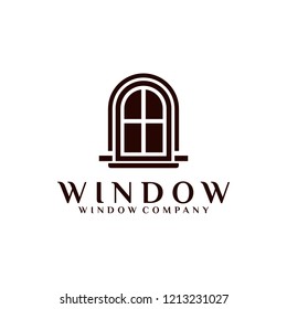 Window Logo Template Design Vector, Emblem, Design Concept, Creative Symbol, Icon