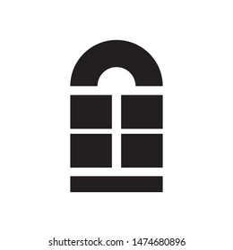 Window logo template vector icon design