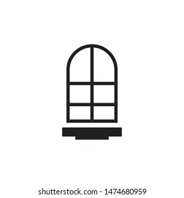 Window logo template vector icon design