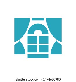 Window logo template vector icon design