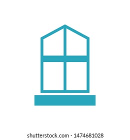 Window logo template vector icon design