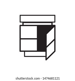 Window logo template vector icon design