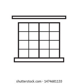Window logo template vector icon design