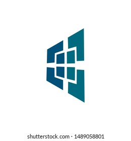 Window logo template vector icon design