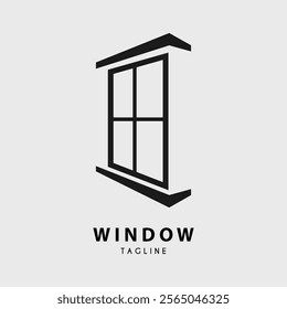 window logo vector illustration design
