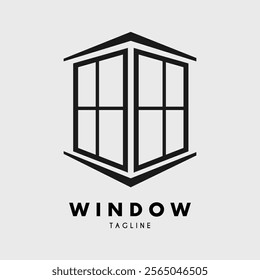 window logo vector illustration design