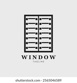 window logo vector illustration design