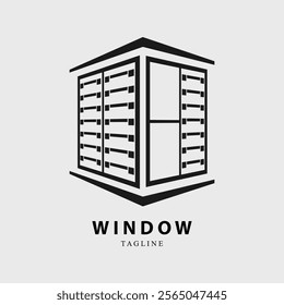 window logo vector illustration design
