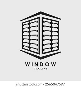 window logo vector illustration design