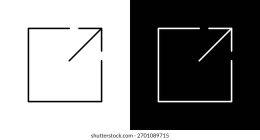 Janela Maximizar ícone design vetor arte Ilustrações