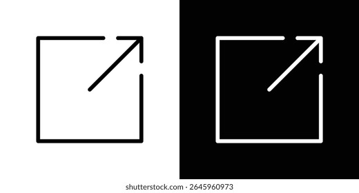 Window Maximize icon Flat style logo vector. perfect for UI designs