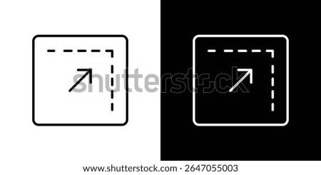 Window Maximize icon. Graphic Design vector icon. Ui Ux Icons